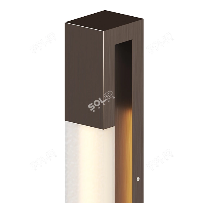 Sleek and Modern Ember Sconce 3D model image 3