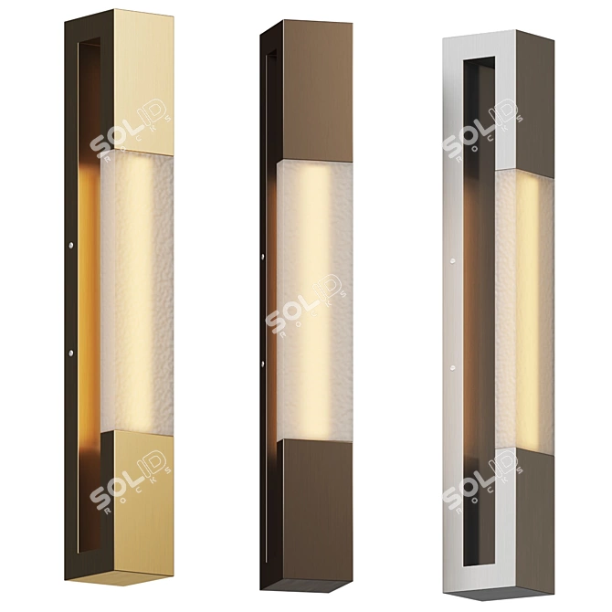 Sleek and Modern Ember Sconce 3D model image 5