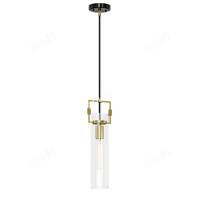 Stylish Heffron Pendant Light 3D model image 1