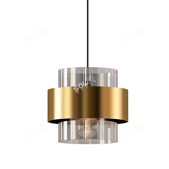 Elegant Grimaldo Pendant 3D model image 1