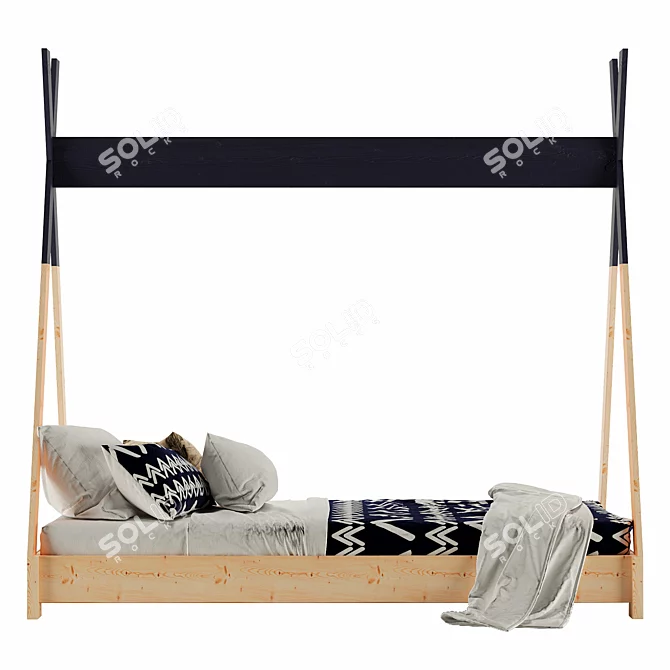 Creative Kids Teepee Bed Kit 3D model image 2