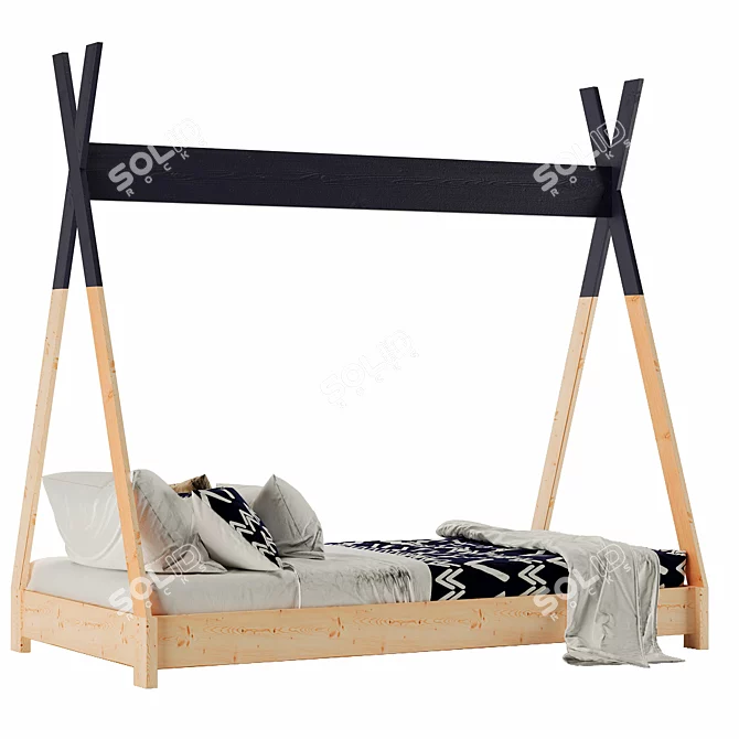 Creative Kids Teepee Bed Kit 3D model image 3