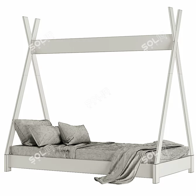 Creative Kids Teepee Bed Kit 3D model image 4