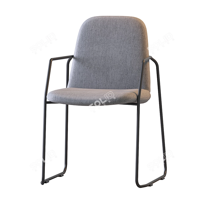 Sleek Manutti Loop Chair: Modern Design & Comfort 3D model image 2