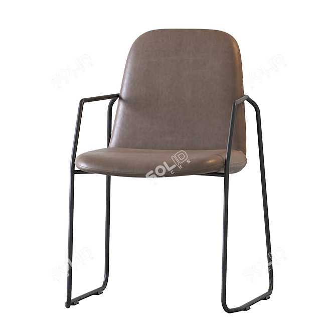 Sleek Manutti Loop Chair: Modern Design & Comfort 3D model image 3