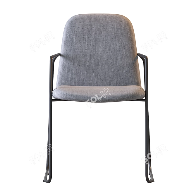 Sleek Manutti Loop Chair: Modern Design & Comfort 3D model image 6