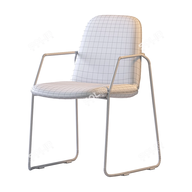 Sleek Manutti Loop Chair: Modern Design & Comfort 3D model image 12