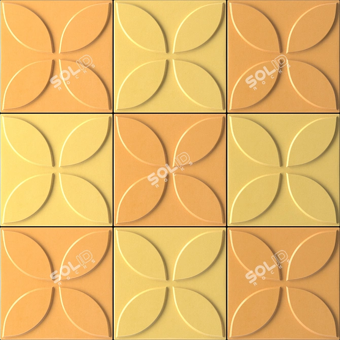 3D Panel: Versatile and Vibrant Wall Decor 3D model image 4