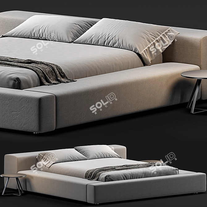 Modern Living Divani Wall Bed Vol 02 3D model image 1