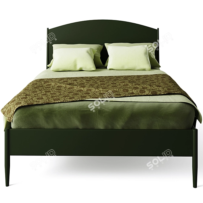 Hampshire Arched Kids Full Bed 3D model image 2