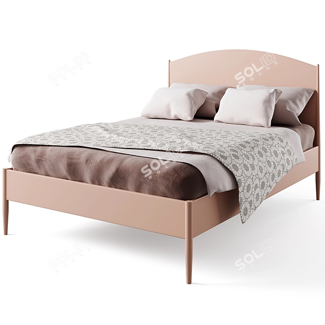 Hampshire Arched Kids Full Bed 3D model image 3