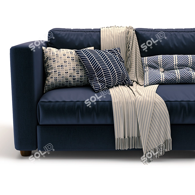 Title: Finnala Contemporary Modular Sofa 3D model image 3