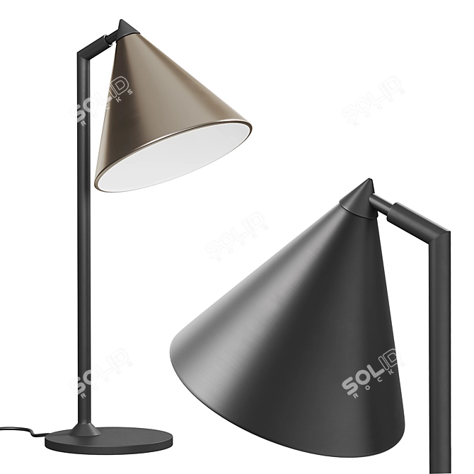 Moke Table Lamp: Modern Elegance Illuminated 3D model image 1
