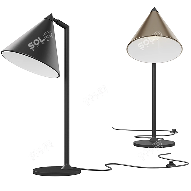 Moke Table Lamp: Modern Elegance Illuminated 3D model image 2