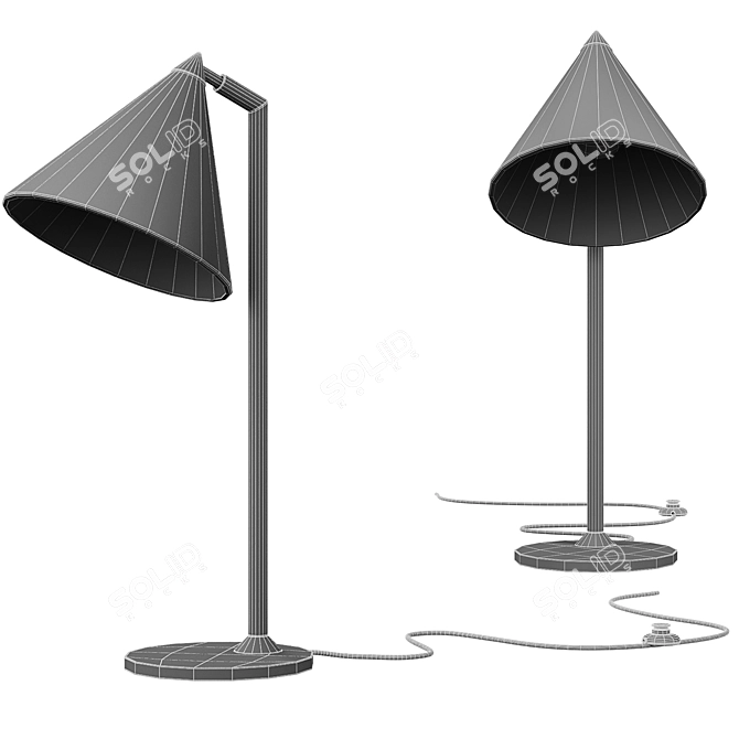 Moke Table Lamp: Modern Elegance Illuminated 3D model image 3