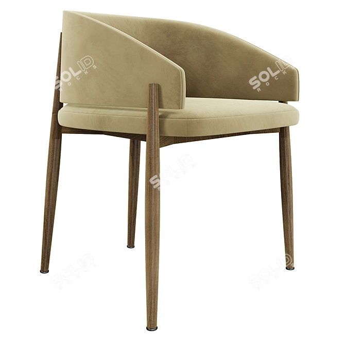 Modern Frank Chair: High-Quality Design 3D model image 1