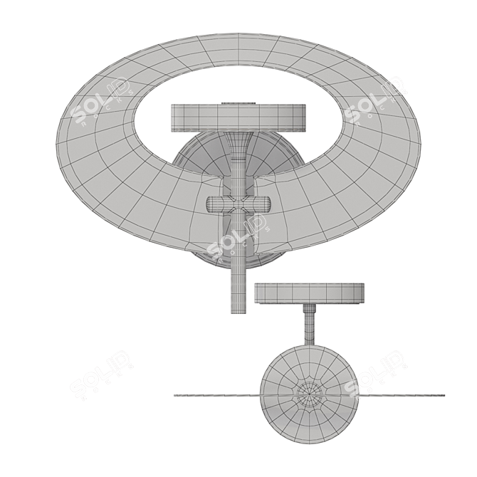 Ingara Wall: Modern LED Wall Lamp 3D model image 3