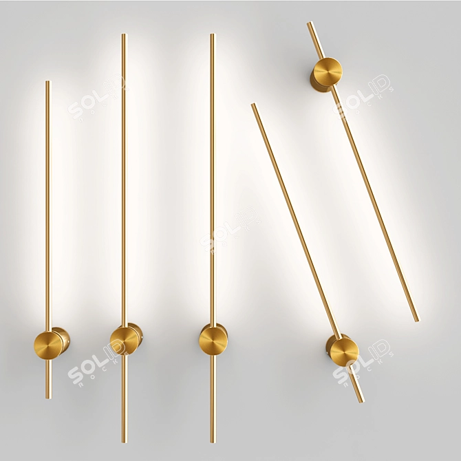 Kemma Wall: Contemporary Wall Lamp 3D model image 2