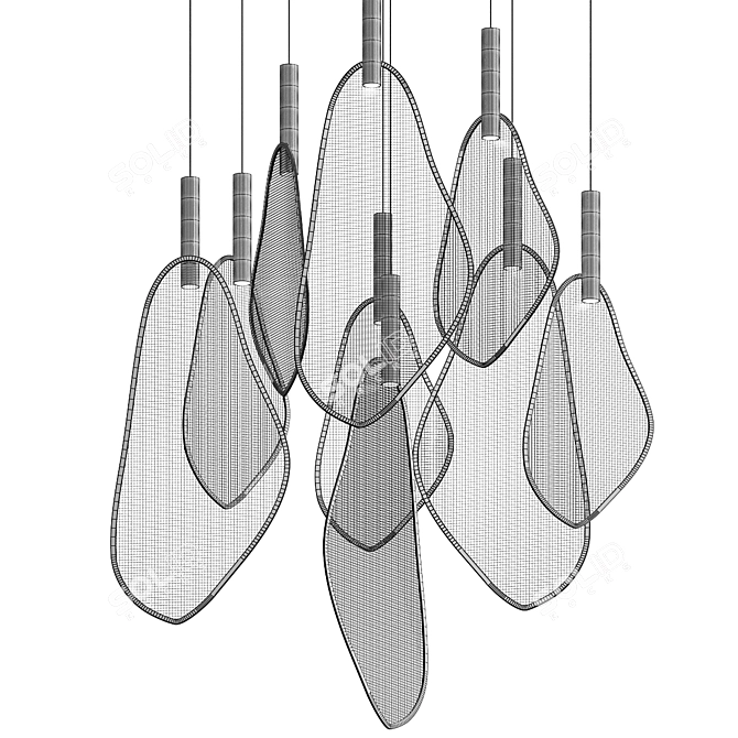 Ria Pendant Light: Sleek and Stylish 3D model image 2