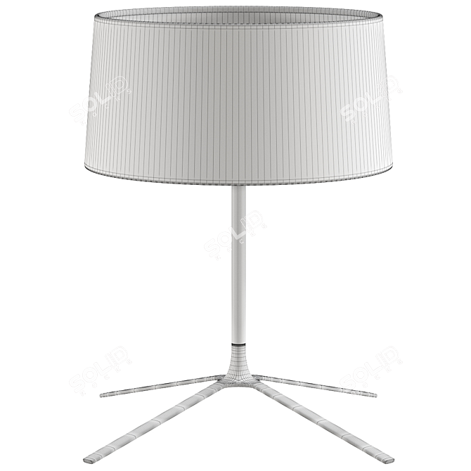 Elegant Hall Table Lamp 3D model image 3