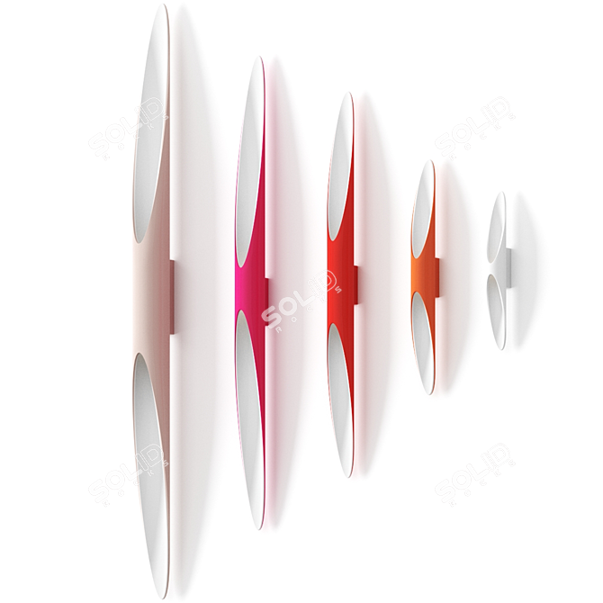 Illuminating Serenity: Shakti Wall Lamp 3D model image 1