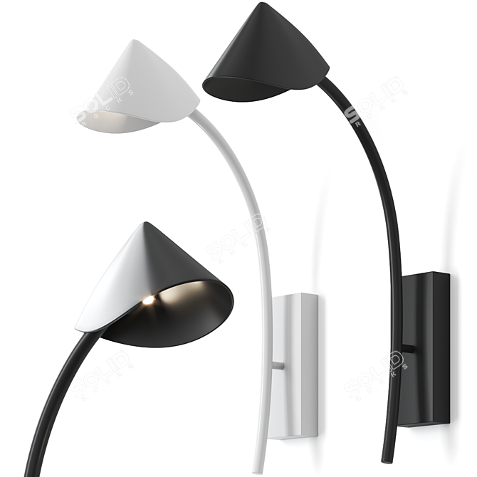 Capuccina Wall Lamp: Elegant and Versatile 3D model image 1