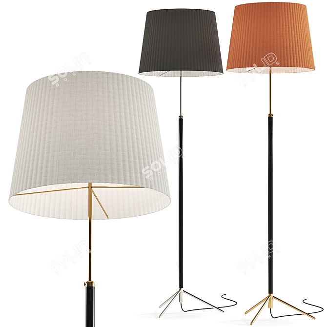 Elegant Santa Cole Floor Lamp 3D model image 1