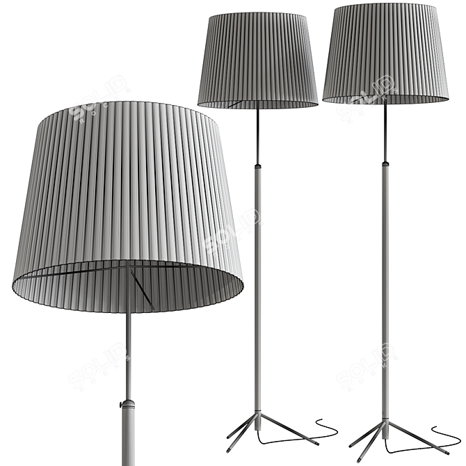 Elegant Santa Cole Floor Lamp 3D model image 2