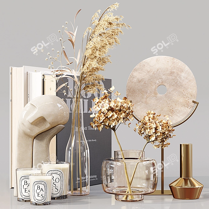 Elegant Decor Set: Detailed & High Quality 3D model image 3