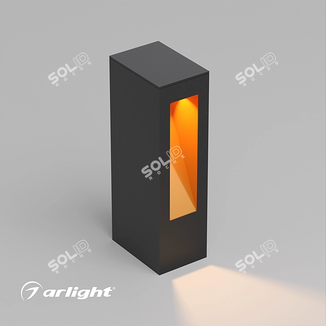 Title: Modern Aluminum LED Landscape Luminaire 3D model image 1