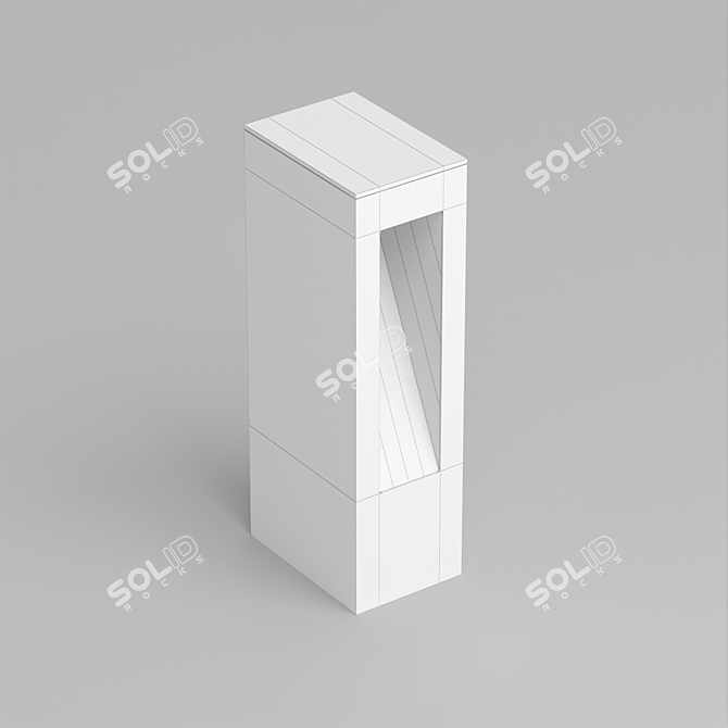 Title: Modern Aluminum LED Landscape Luminaire 3D model image 2