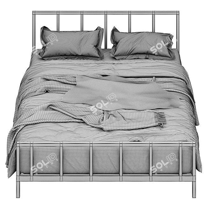 Alchemy Matte Queen Bed 3D model image 4