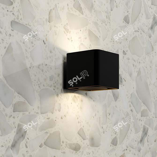 Venetian Terrazzo Marble Seamless PBR Texture 3D model image 2