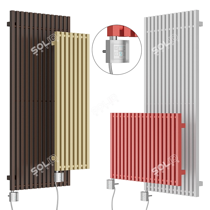 Triga Terma | Electric Radiator - Maximizing Space and Functionality 3D model image 1