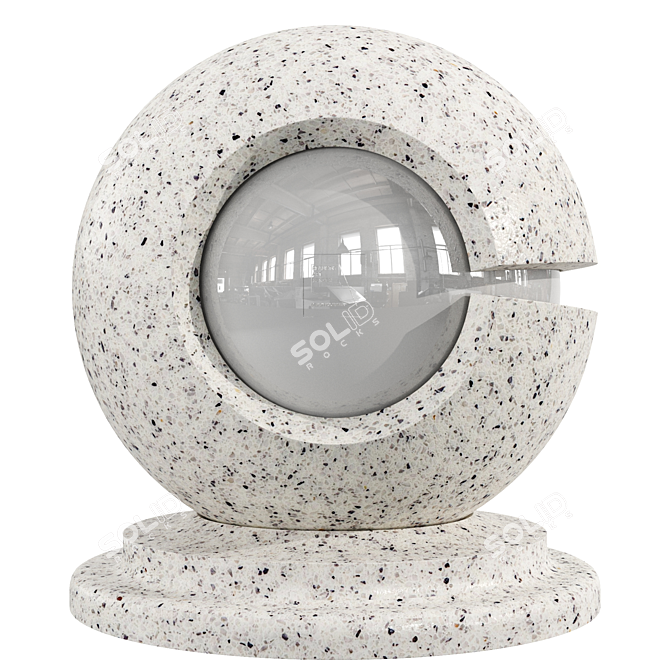 Venetian Terrazzo Marble: PBR Seamless Material 3D model image 3