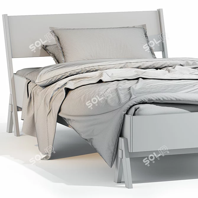 BOQ Bed: Sleek and Stylish Sleep 3D model image 6