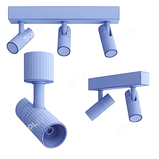 Sleek and Modern Alpha Lighting 3D model image 3