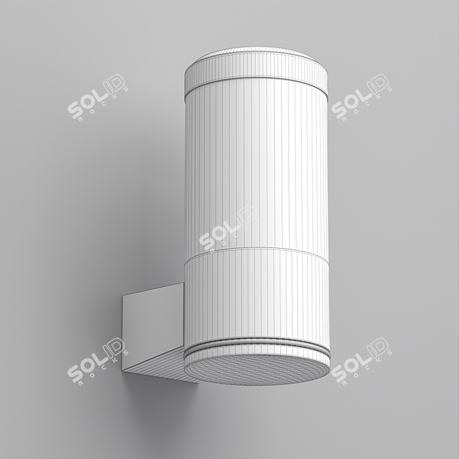 Sleek Wall Luminaire: LGD-STEM-WALL-10W 3D model image 2