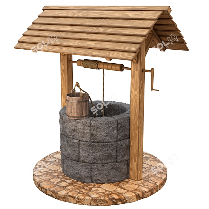 Medieval Well: PBR Texture Pack 3D model image 1