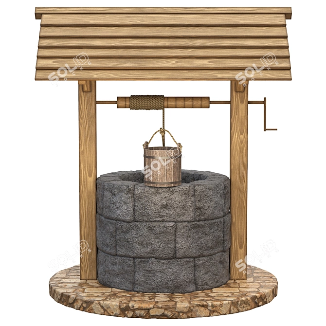 Medieval Well: PBR Texture Pack 3D model image 2