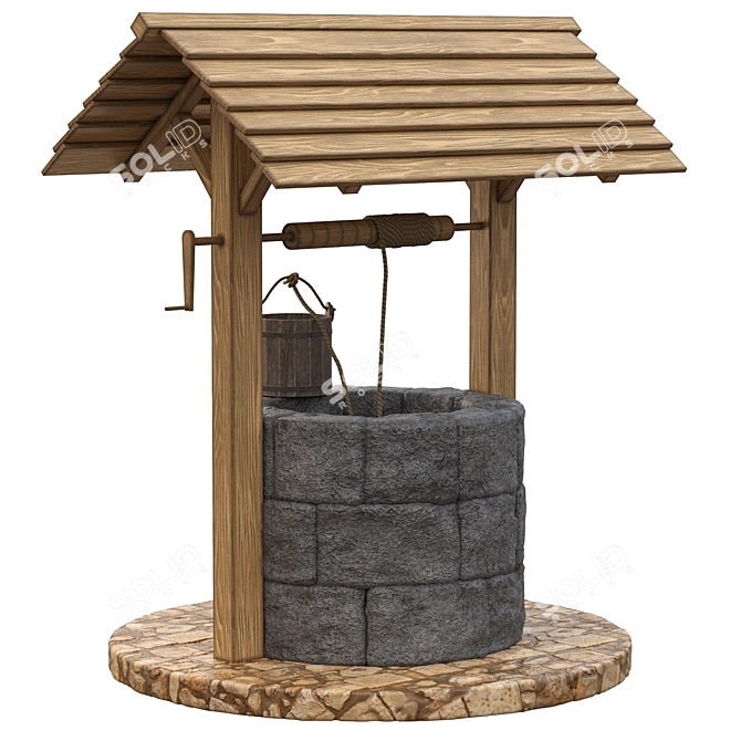 Medieval Well: PBR Texture Pack 3D model image 6