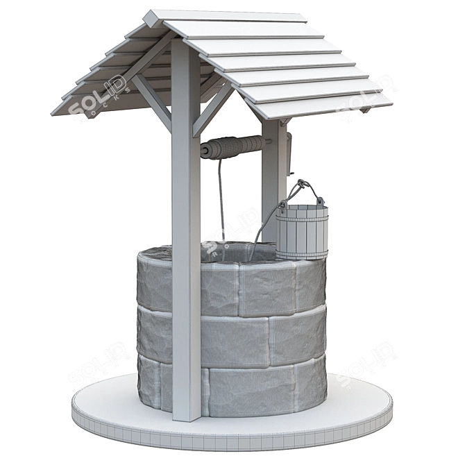 Medieval Well: PBR Texture Pack 3D model image 7