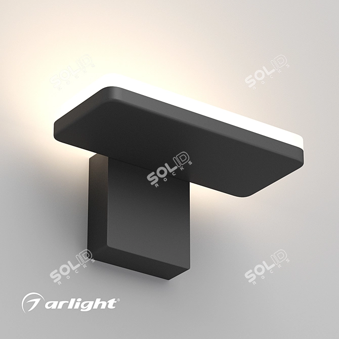 Title: Elegant Wall Luminaire for Architectural Lighting 3D model image 1