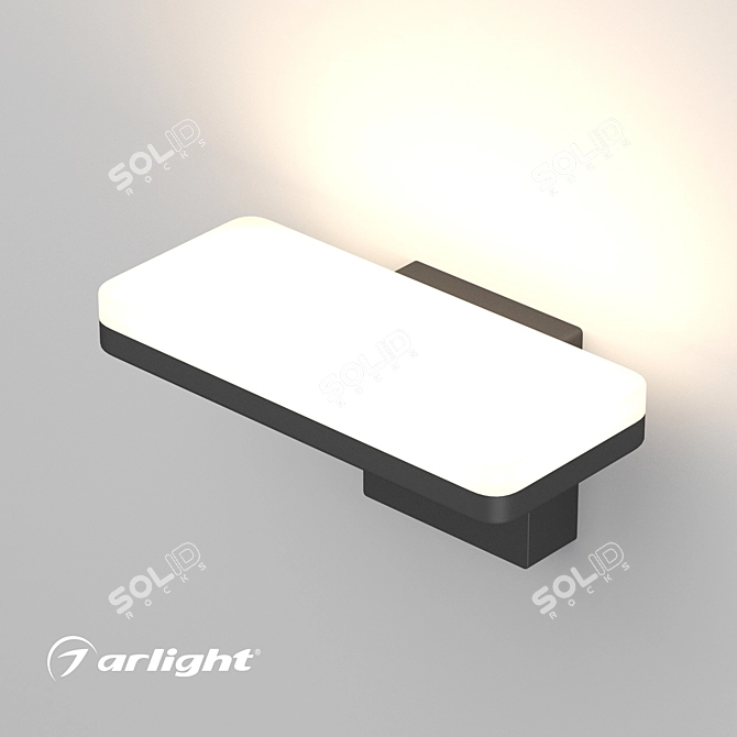 Title: Elegant Wall Luminaire for Architectural Lighting 3D model image 2