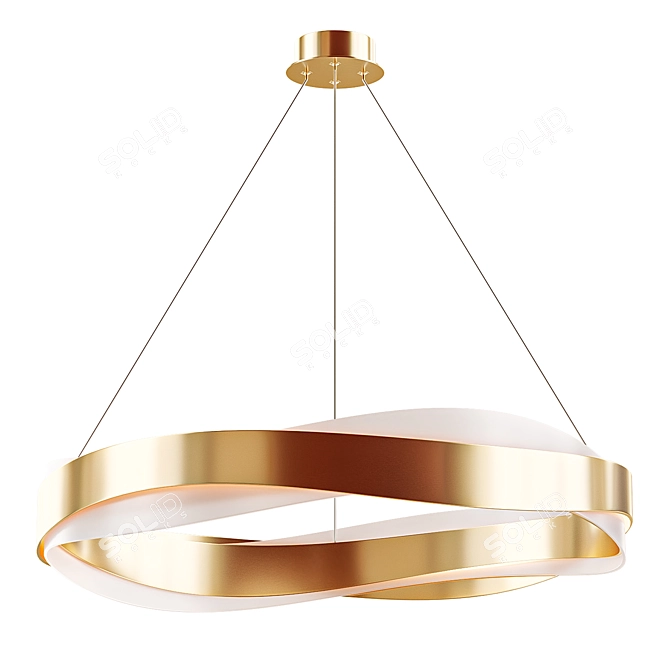 Elegant Glow: Malika Pendant Light 3D model image 1