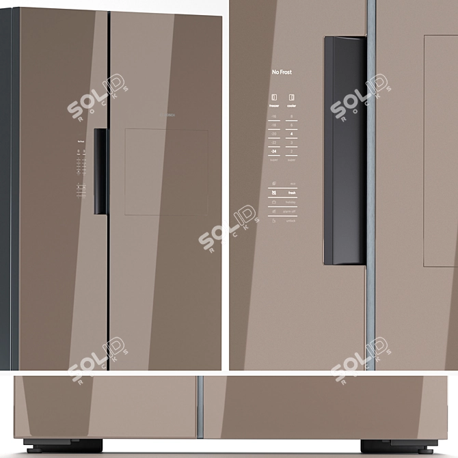 BOSCH Refrigerator Set: 6 VitaFresh Plus Models 3D model image 2