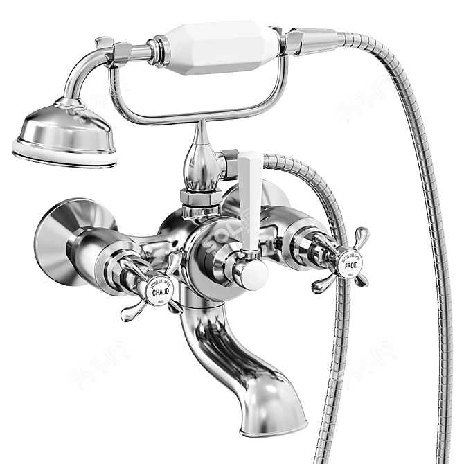 Elegant and Timeless: Jacob Delafon CLÉO 1889 Bath Mixer 3D model image 1