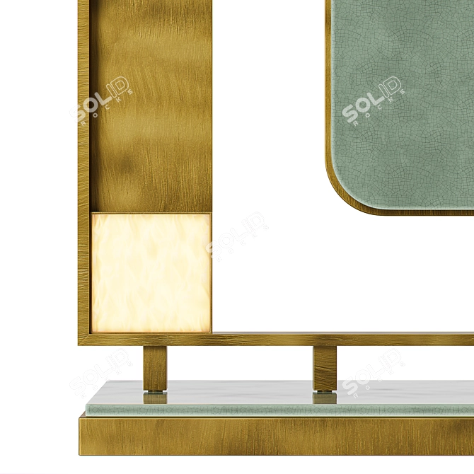 Elegant Sunset Table Lamp 3D model image 4