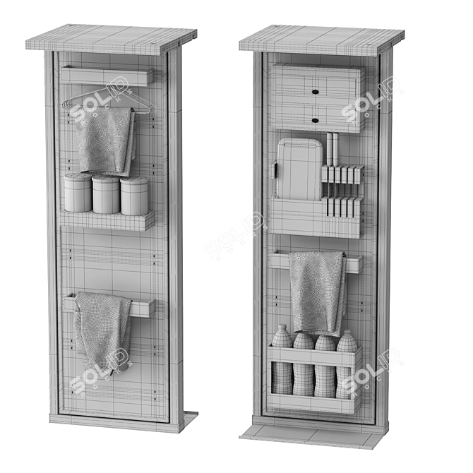 ESSETRE Rondo Work-Station: Organized and Functional 3D model image 4