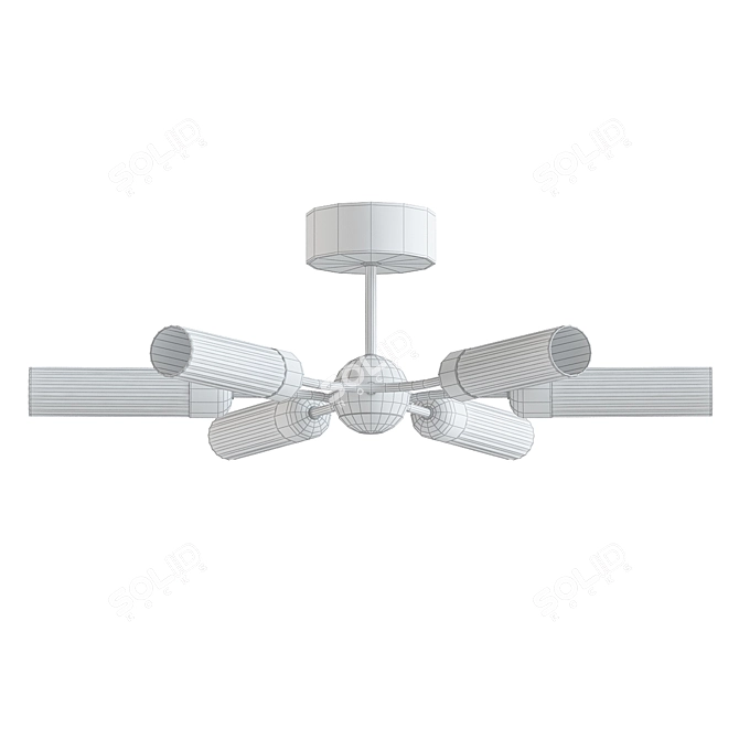 Stylish Verona LED Ceiling Light 3D model image 2